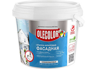 Краска ВД фасадная база С OLECOLOR (9,0л /11,7кг) 