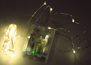 Гирлянда TDM "Роса50" светодиодная  50LED, 5м, 3000К, 3хАА (0361-0052)