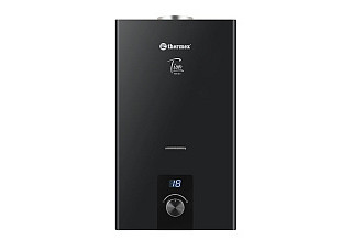Водонагреватель газовый проточный THERMEX T 20 D Черный (20кВт/10л.мин, медь, дымоход ДУ110)