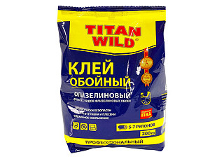 Клей обойный TITAN WILD ФЛИЗЕЛИН (0,200гр) пакет