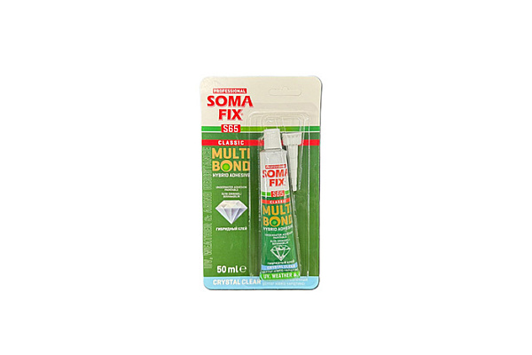 Клей SOMA FIX (гибридный MULTI BOND, прозрачный) 50мл Турция S65