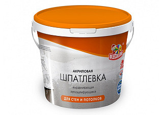 Шпатлевка OLECOLOR акриловая для стен и потолков 1,8кг (1/8)