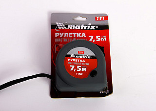 Рулетка MATRIX Fine 7,5м х 25мм пластиковый  корпус (31018) (1/72)