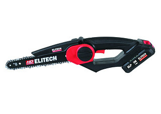 Пила цепная ELITECH HD CS 2008BLK (б/щ, 20В,1х20В Li-ion, шина 20см, шаг1/4, паз1,1мм) E1611.016.00