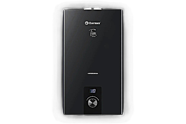 Водонагреватель газовый проточный THERMEX T 20 D (White) Белый (20кВт/10л.мин, медь, дымоход ДУ110)