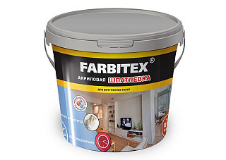Шпатлевка FARBITEX акриловая для внутренних работ 9кг