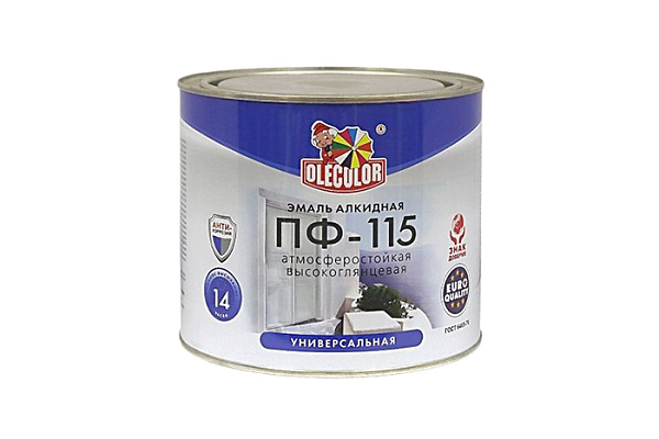 Эмаль ПФ 115 OLECOLOR зеленый (1,8кг)