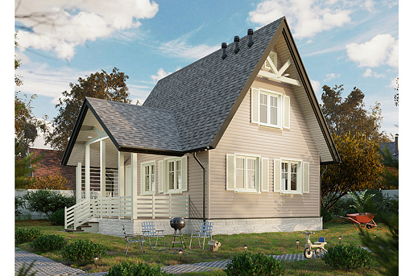 Сайдинг DOCKE Premium Корабельный брус КРЕМ-БРЮЛЕ 3600х232мм, 0.84м² (1/20)