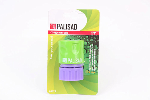 Соединитель PALISAD пластиковый быстросъемный для шланга 3/4" (66170) (1/288)