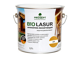 Антисептик лессирующий ПРОСЕПТ BIO LASUR защитно-декоративный дуб 2,7л 036-2 (1/4)
