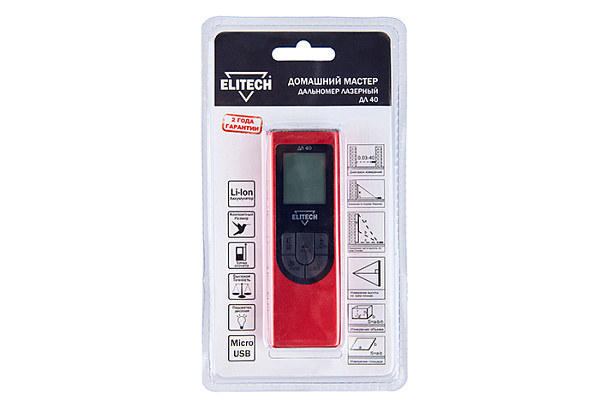 Дальномер лазерный ELITECH ДМ ДЛ 40