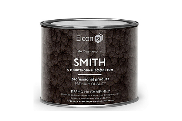 Краска кузнечная с молотковым эффектом Elcon Smith зеленая (0,4кг)