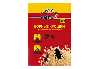 Борные крошки от тараканов и муравьев NADZOR 100г BOR123 (1/24)