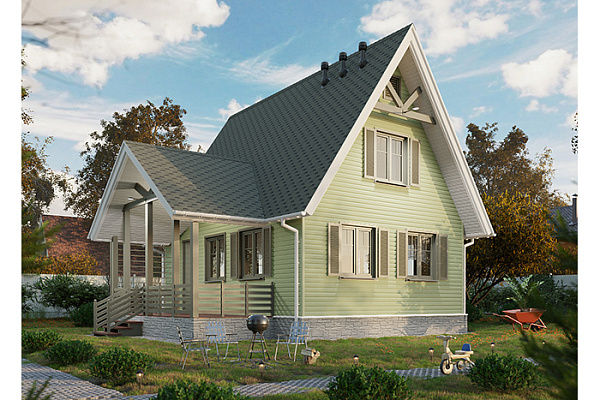 Сайдинг DOCKE Premium Корабельный брус КИВИ 3600х232мм, 0.84м² (1/20)