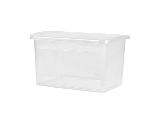 Ящик для хранения KEEPLEX Laconic с крышкой 14л 37х27,4х22,2см прозрачный KL2505 (1/6) (KL250511999)