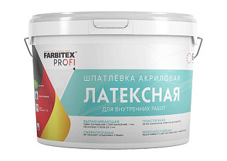 Шпатлевка FARBITEX PROFI акриловая латексная 1,5 кг (1/6)